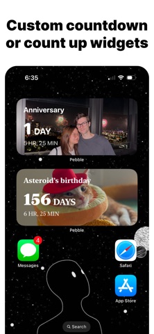 Countdown widgets - Pebble Screenshot 1 of 3