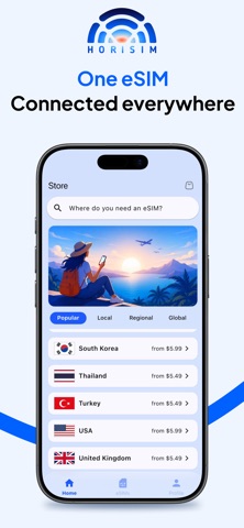 Horisim: Travel eSIMs screenshot