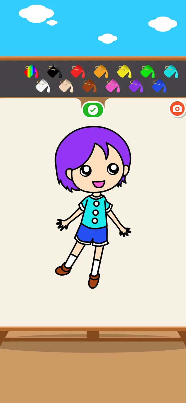 Screenshot #1 pour Qiqi Kids:Coloring Book