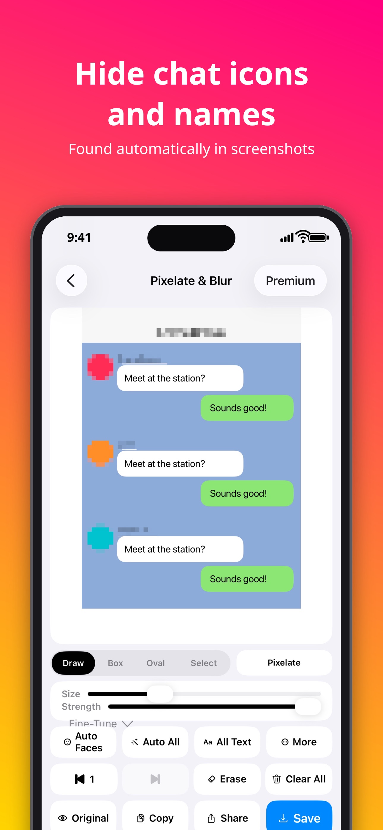 Screenshot 5 of iBlur: Mosaic & Blur Photos