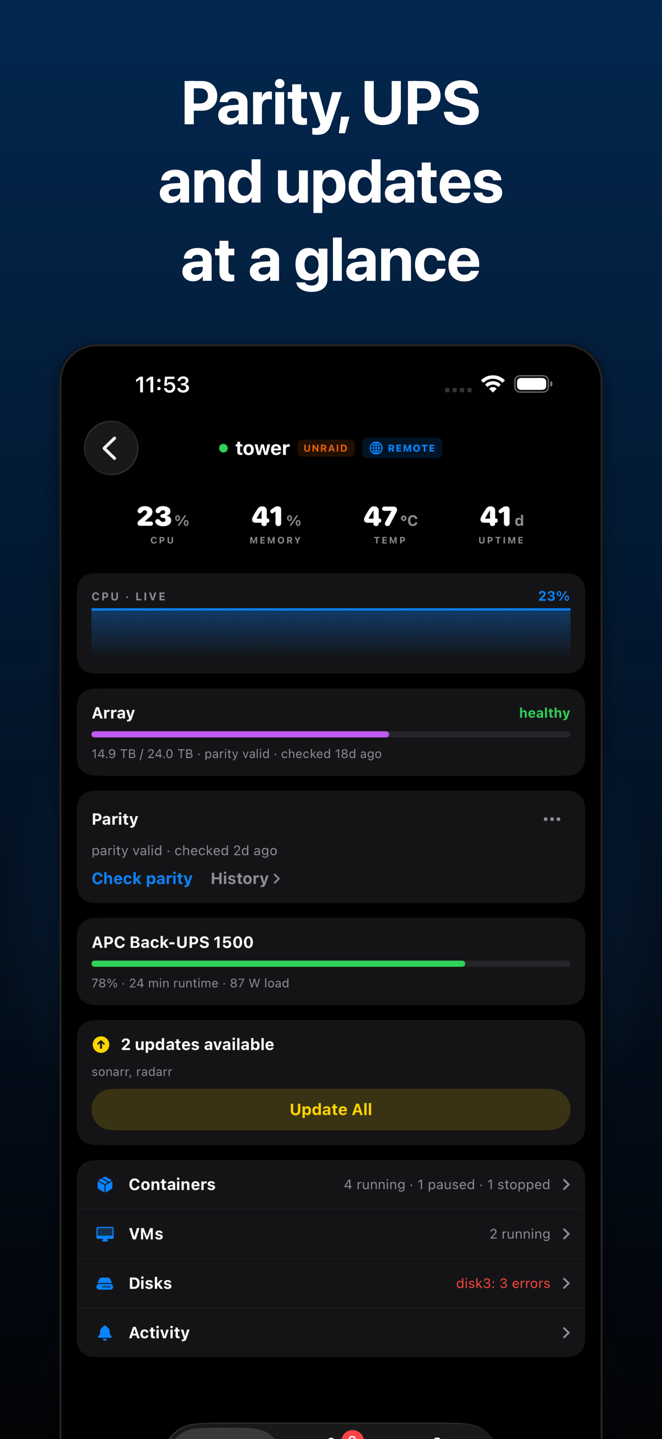Flotilla for Unraid & Proxmox screenshot 2