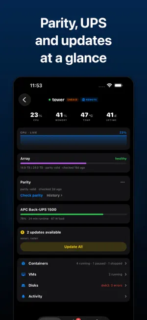 Flotilla for Unraid & Proxmox screenshot 2