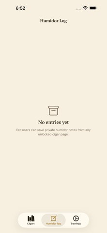 CigarLibrary iPhone screenshot