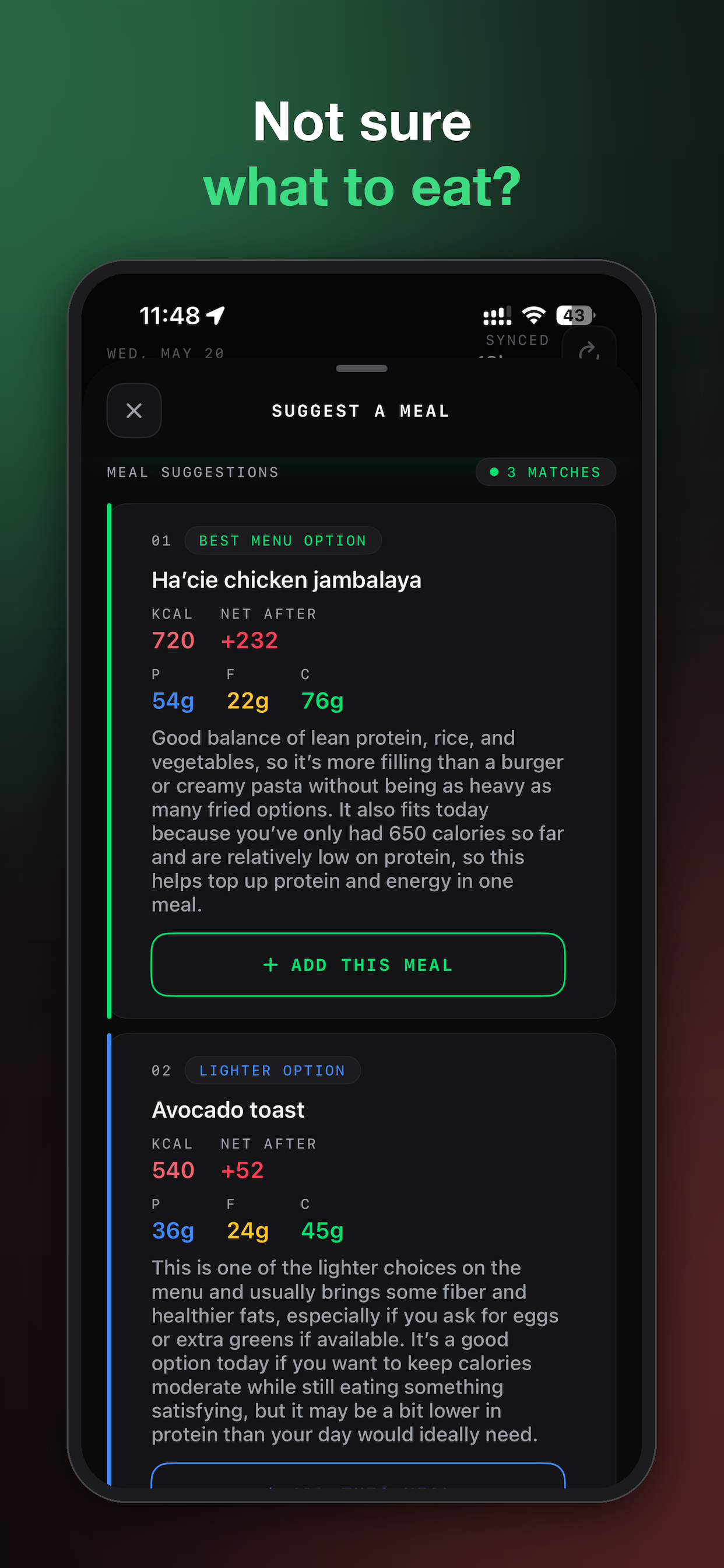 Just Calories: Meal Tracker screenshot 6