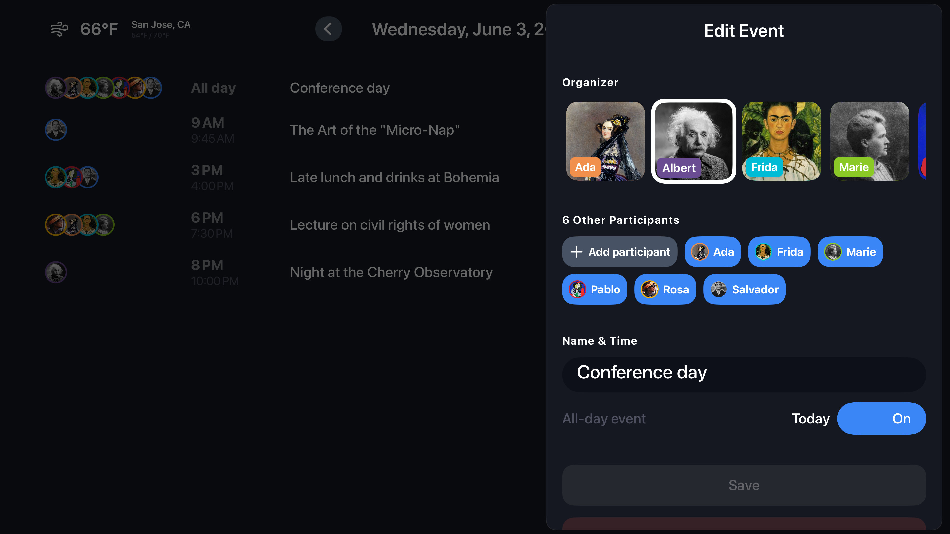 Calendar on TV screenshot 6