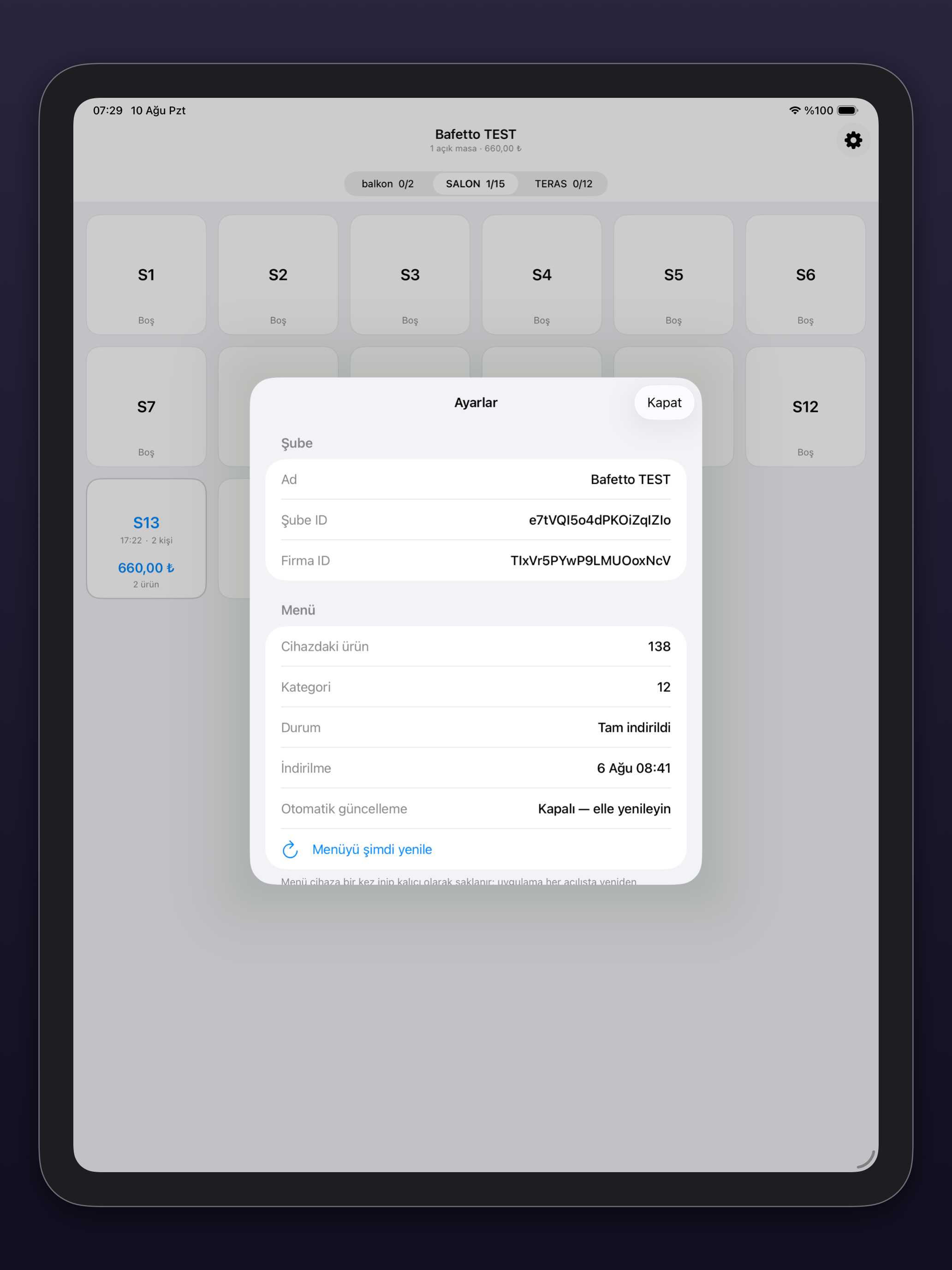YemiGo POS screenshot 2