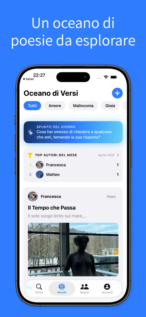 Screenshot #1 pour Oceano di Versi
