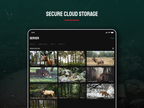 Camovue iPad screenshot