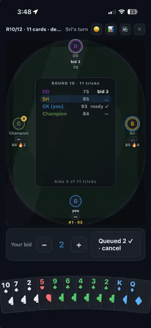 Spades Game and Score screenshot 3