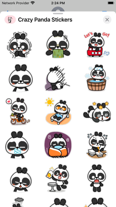 Crazy Panda Sticker- WASticker Screenshot