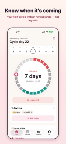 Cycle & Period Tracker: Rivula screenshot 1