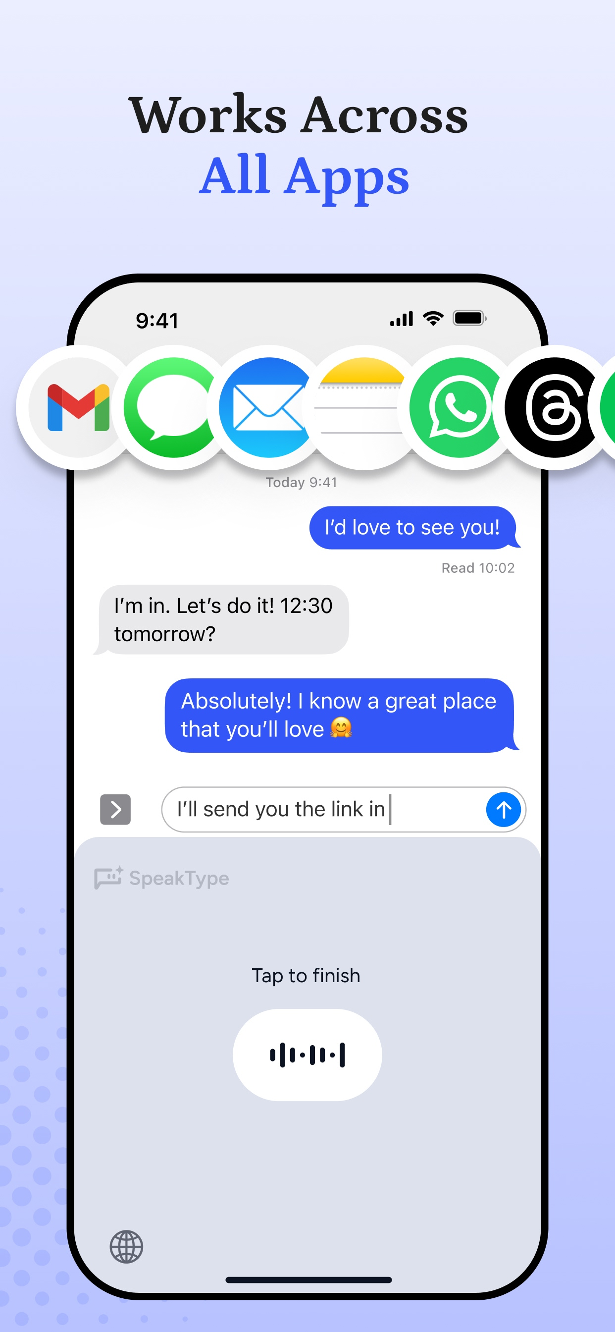 SpeakType: AI Voice Keyboard screenshot 5
