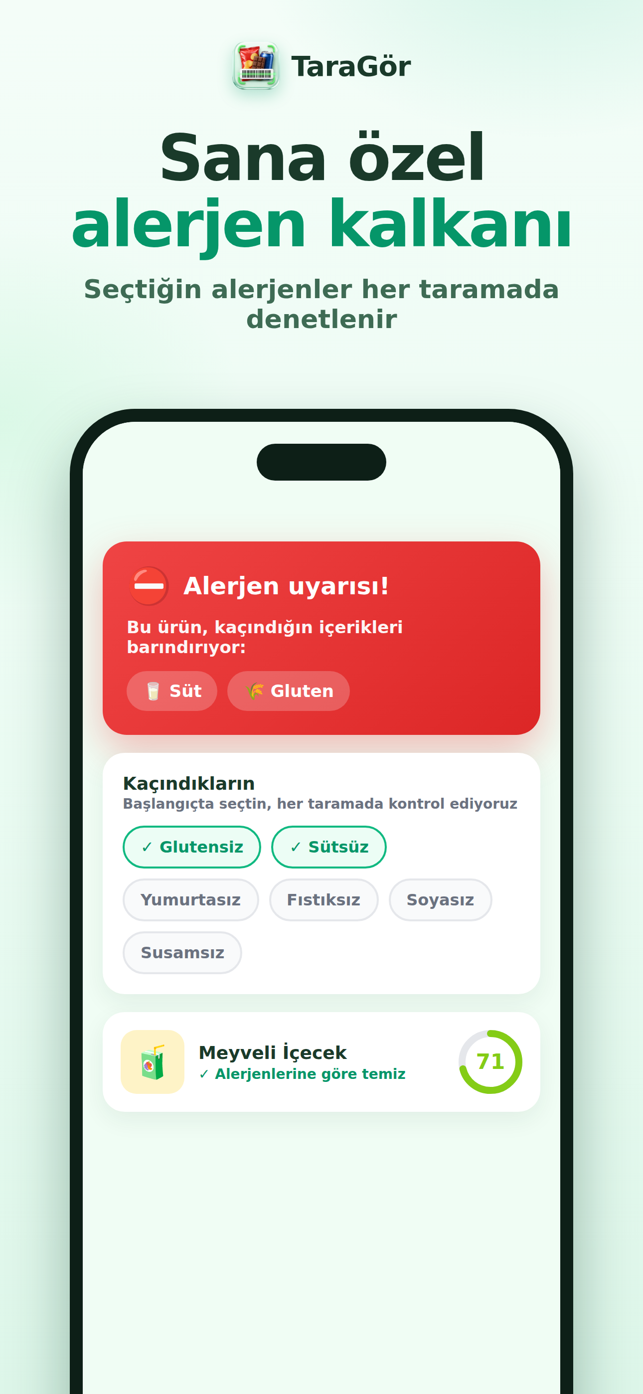 TaraGör: Food Scanner screenshot 4