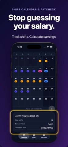 Shift Calendar & Paycheck screenshot