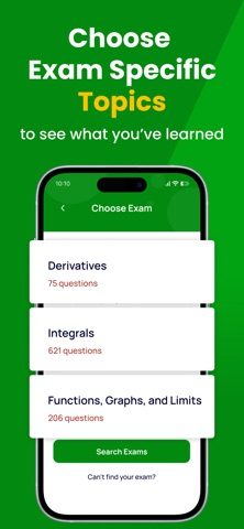 AP Calculus Practice Test Exam iPhone screenshot