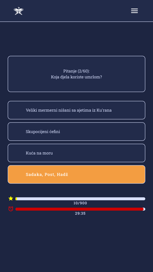 #2. Islamski kviz - pitajucene.com (iOS) By: Muhamed Muminovic