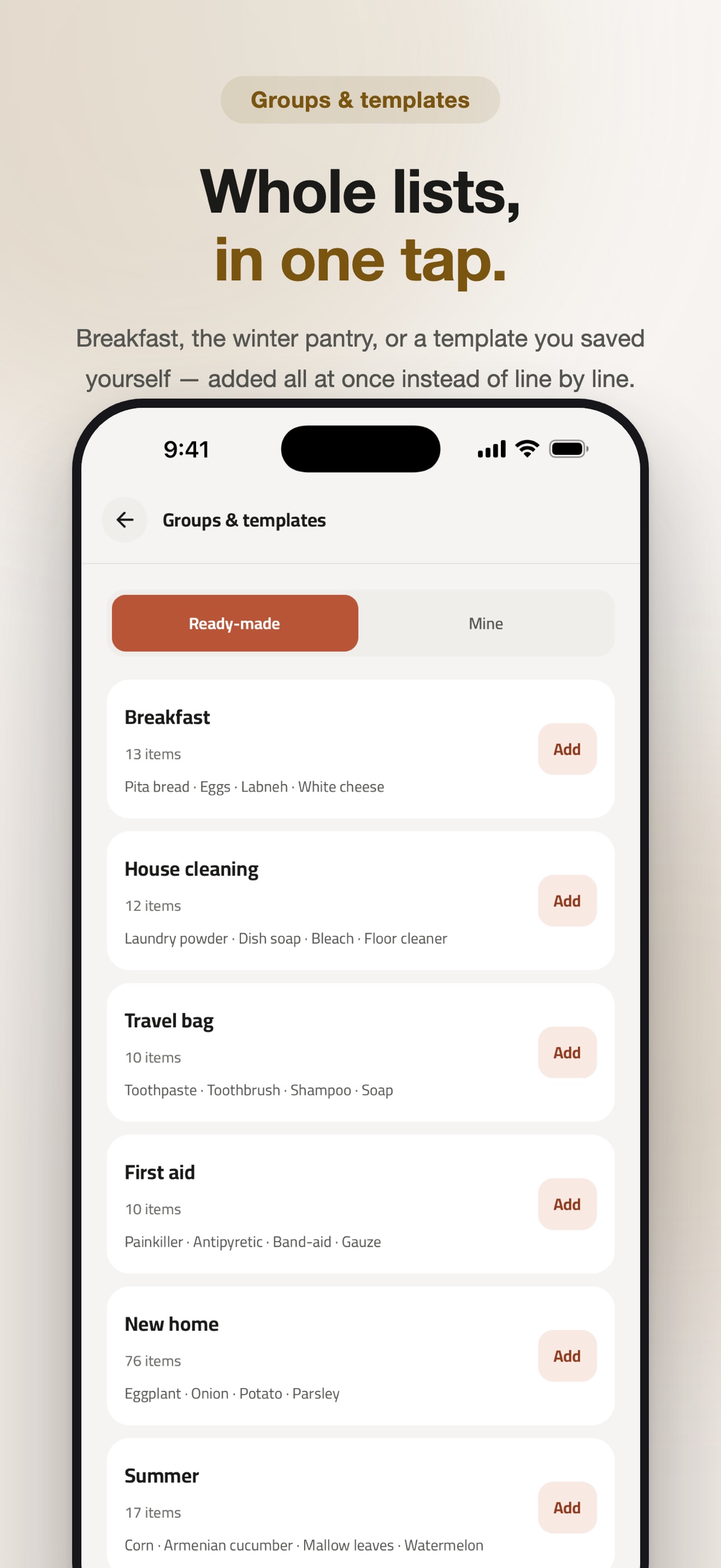 Screenshot 3 of Labayti — Home Shopping List