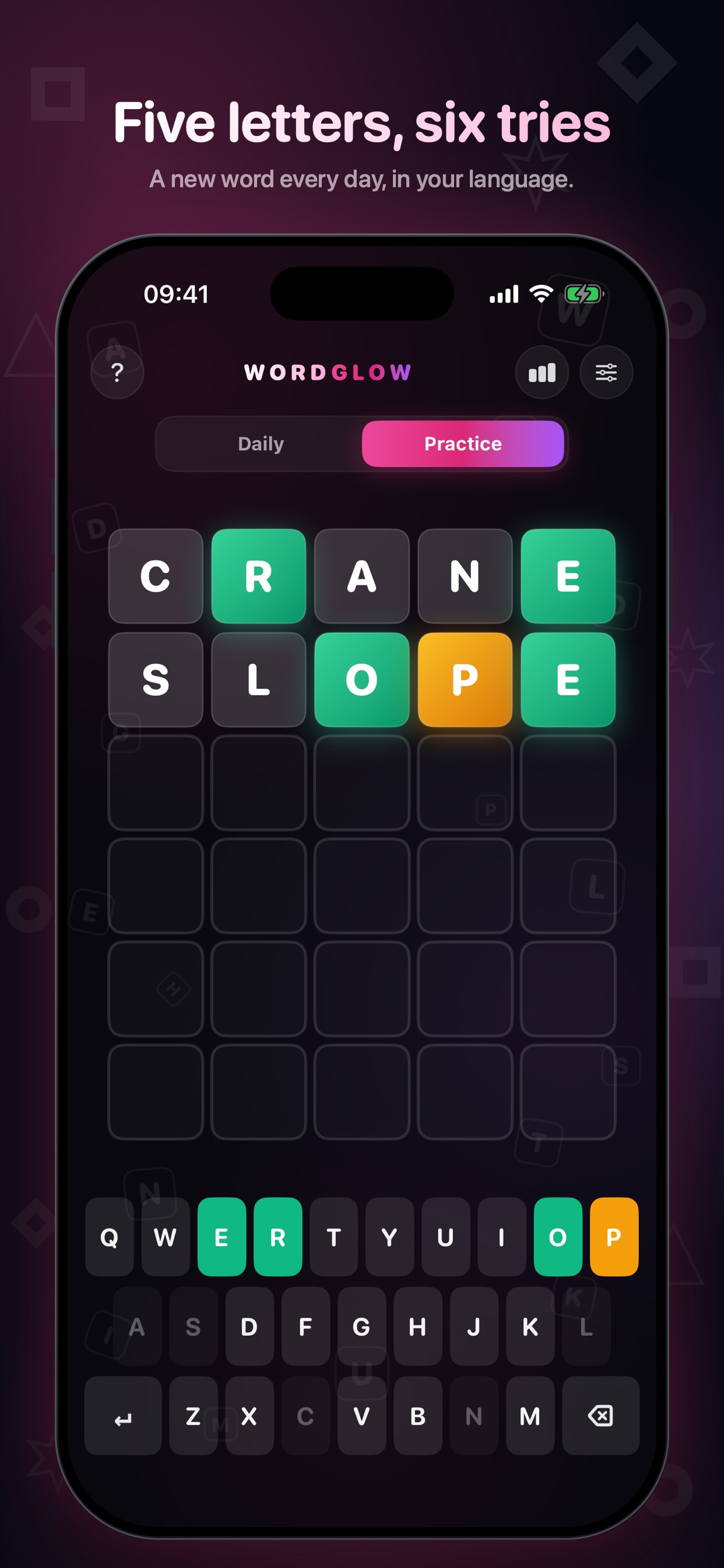 Screenshot 1 of Nano Wordglow