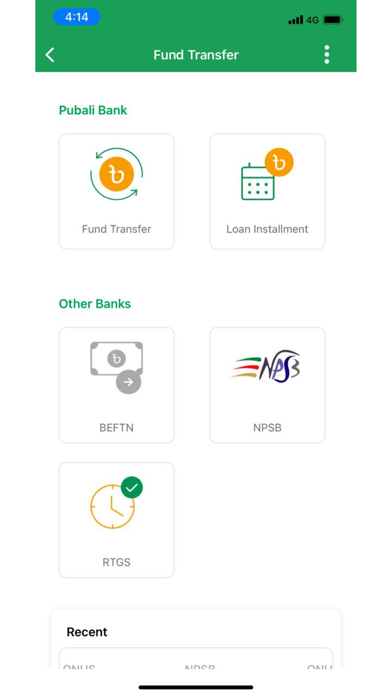 PI Banking Screenshot
