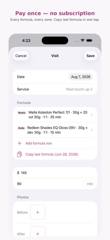 Color Formula Cards Screenshot 1 of 4