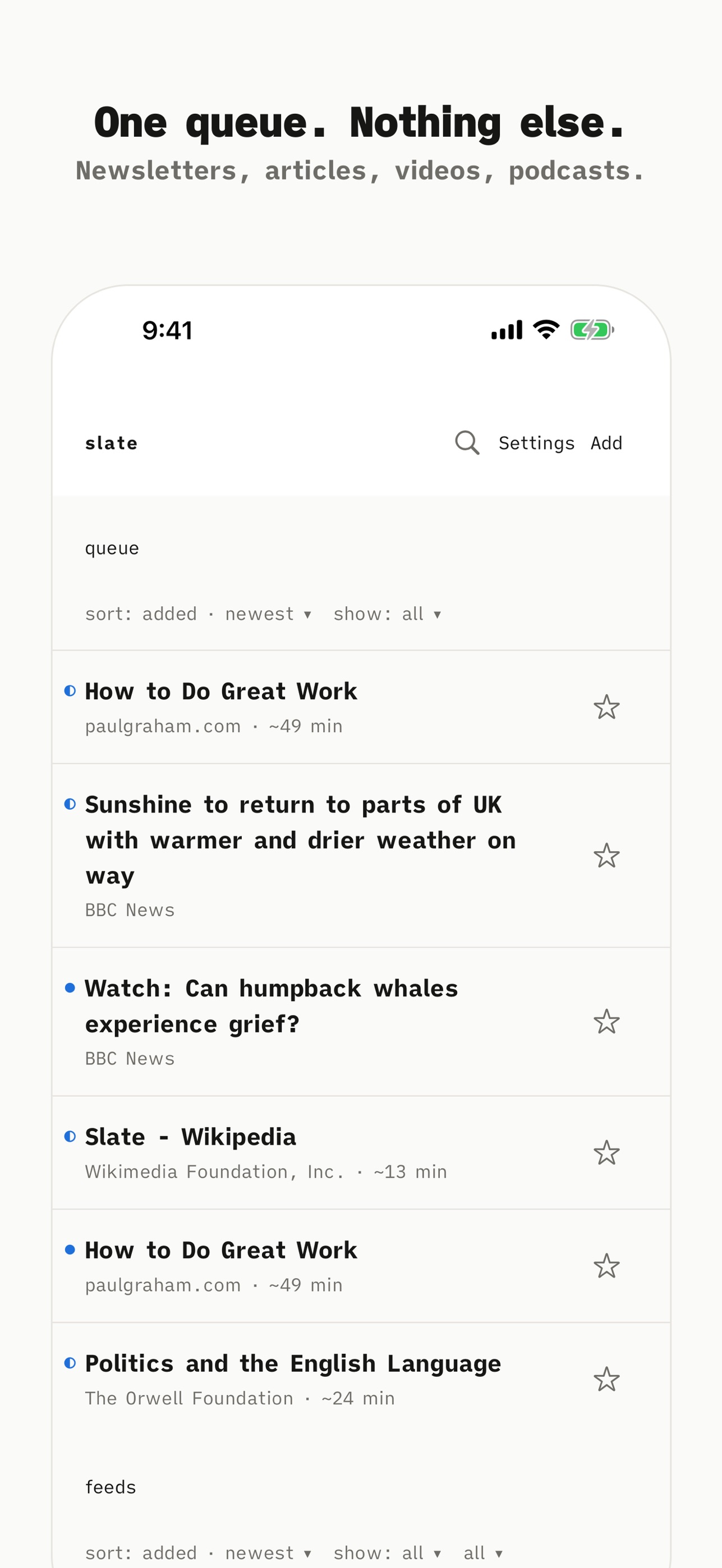 Screenshot 1 of Slate: The Everything Reader