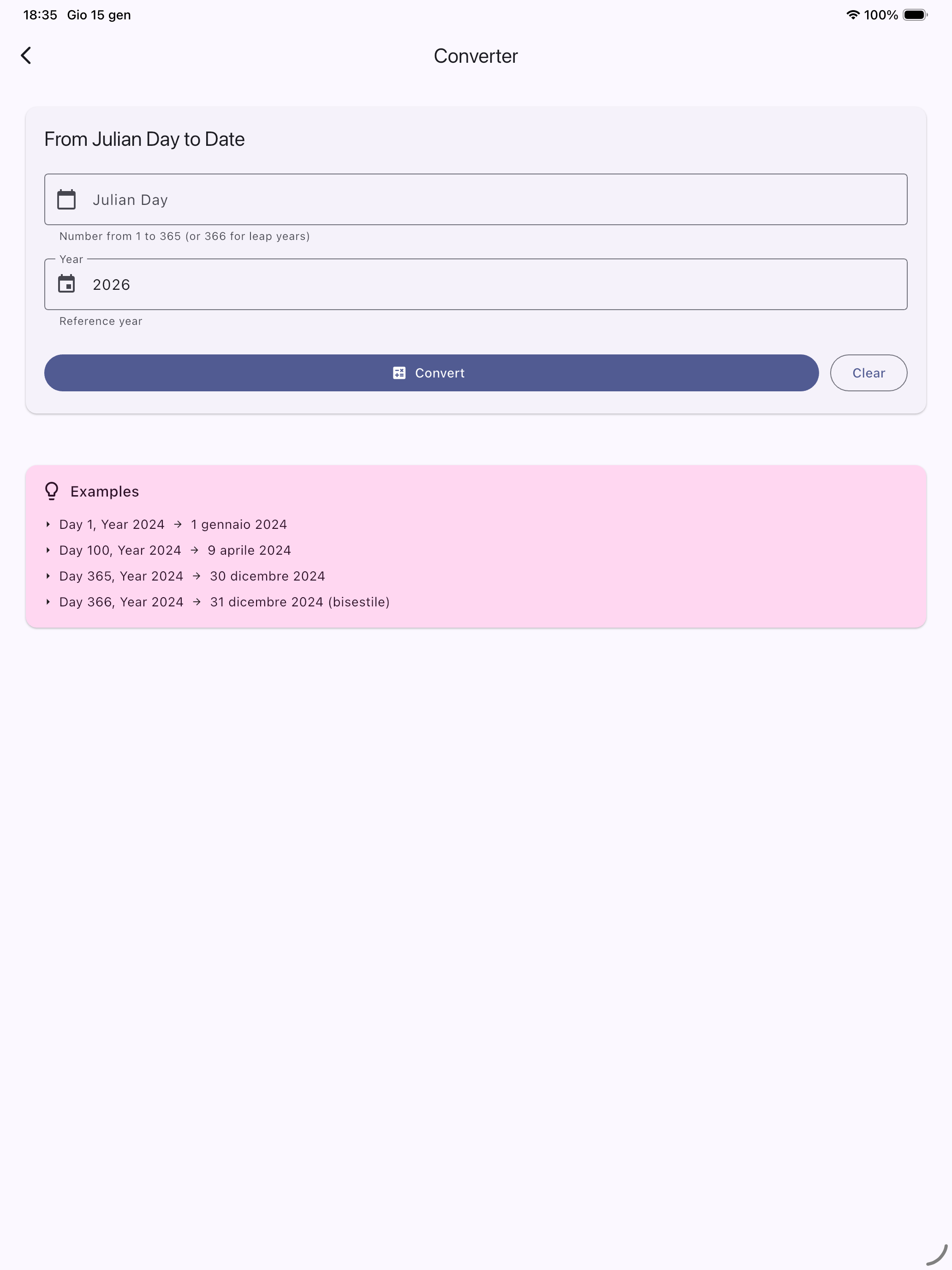 JulianCal screenshot 8