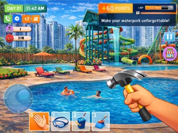 Waterpark Kingdom Simulator iPad screenshot