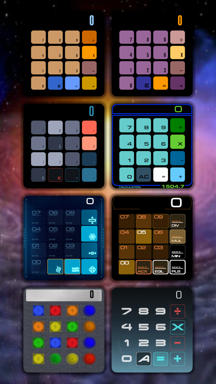 Sci-Fi Calculator Widget