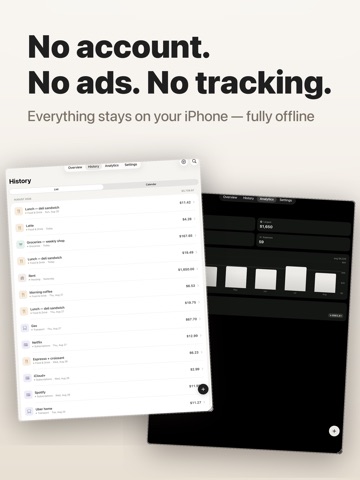 Walti: Expense Tracker iPad screenshot