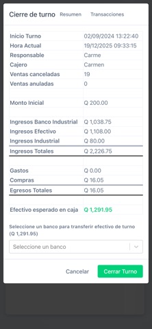 TuControl - POS screenshot