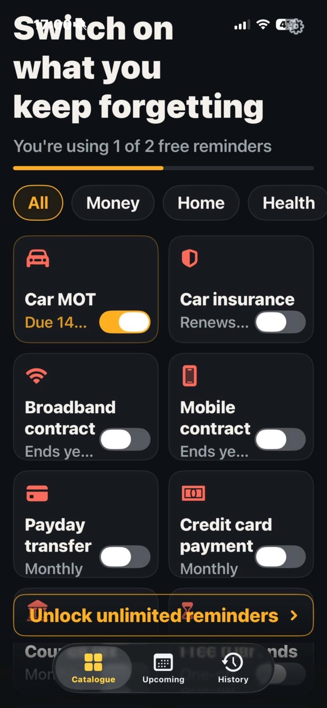 Screenshot 1 of remind4