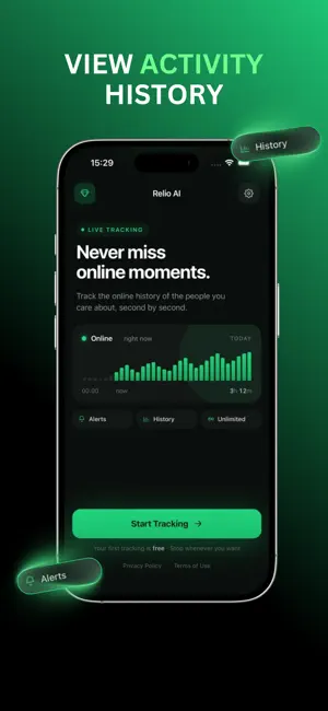 Relio AI: WA Online Tracker iPhone screenshot 6