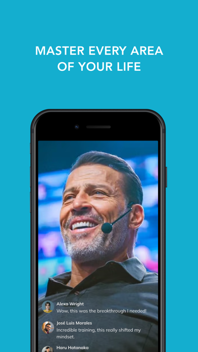 Screenshot 1 of Tony Robbins Arena App