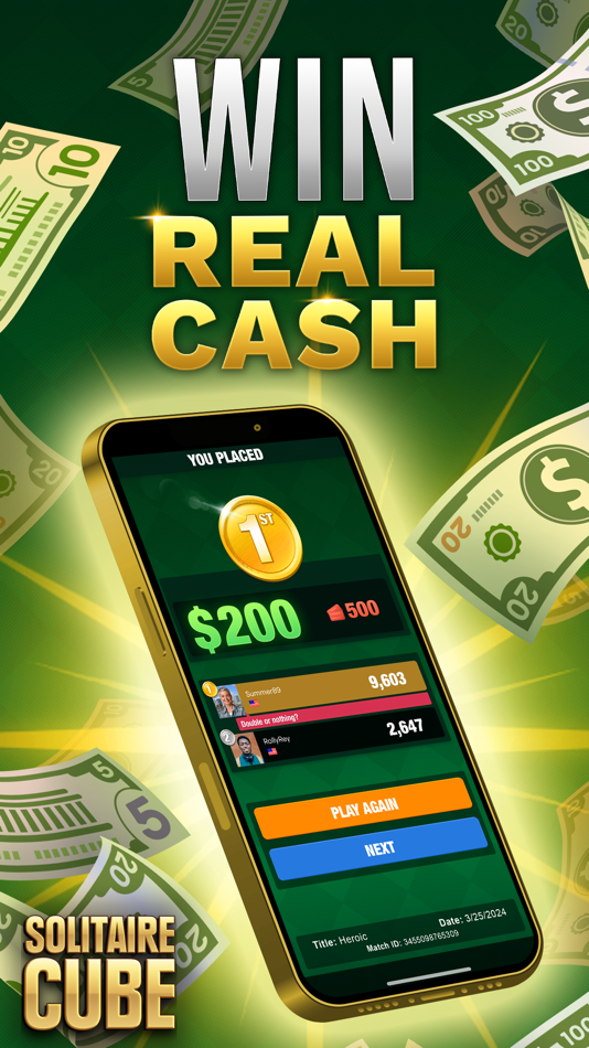 #1. Solitaire Cube: Real Cash Game (iOS) 由: Tether Studios, LLC