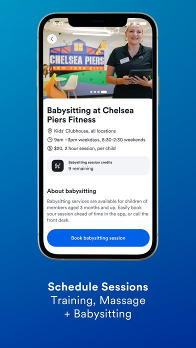 Chelsea Piers Fitness App Screenshot