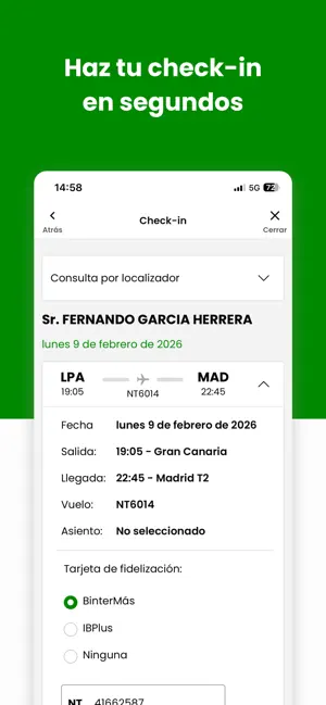 Binter iPhone screenshot 4