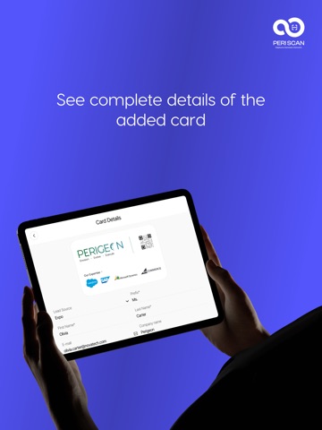 PeriScan Card Scanner iPad screenshot