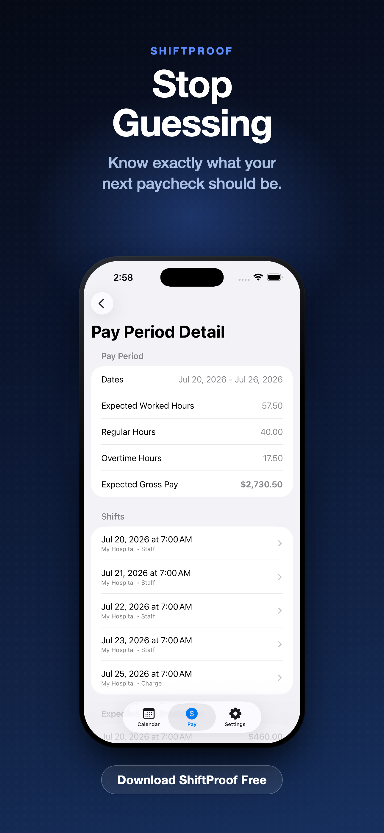 ShiftProof Pay Tracker screenshot 8
