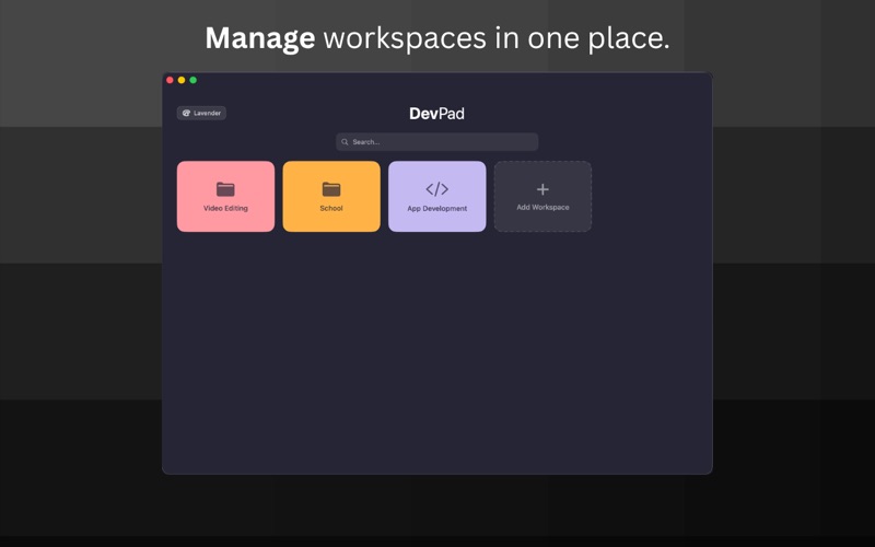 DevPad - Workspaces for Devs screenshot 1