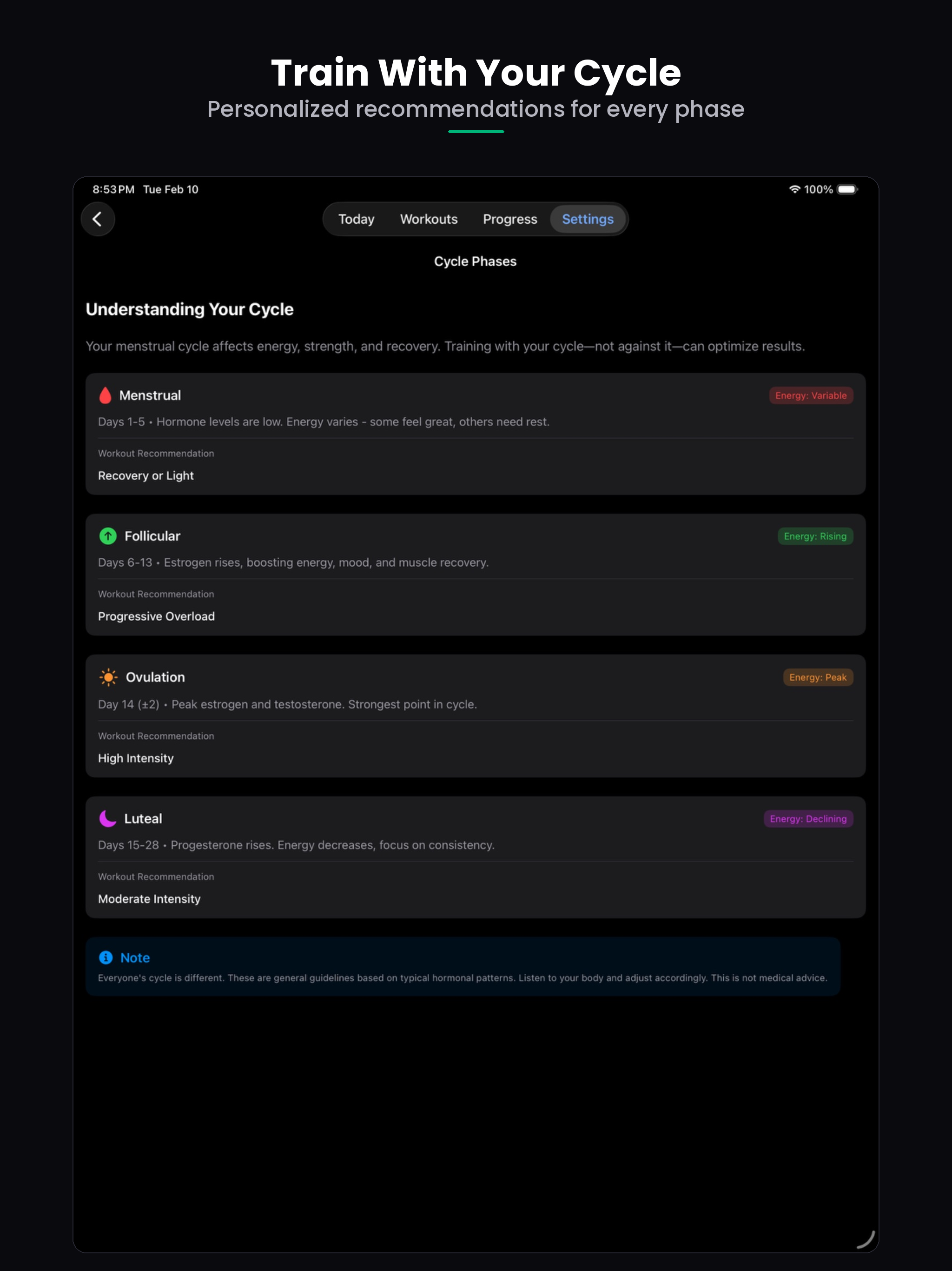 Peak Fitness screenshot 6