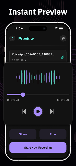 Audio Voice Recorder Screenshot 4 of 5