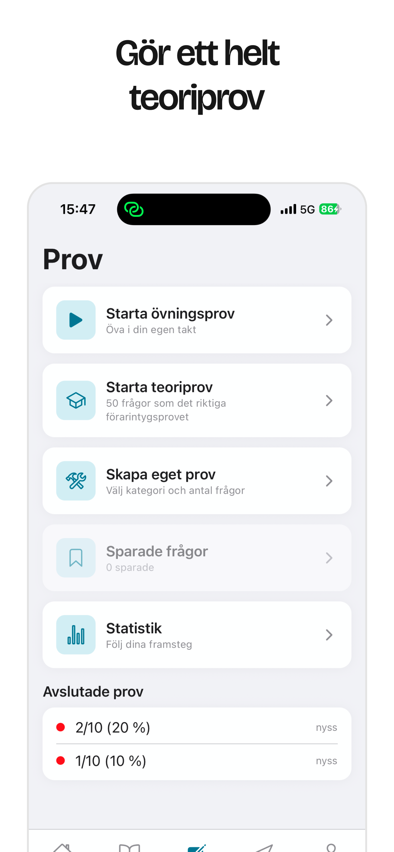 MinFörarintyg – Båt Teoriprov screenshot 5