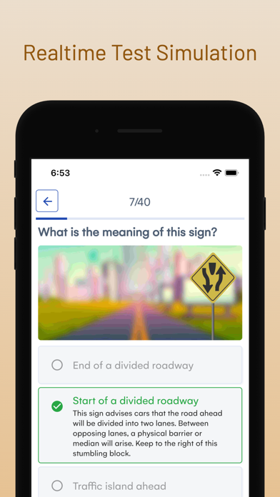 Nebraska DMV Driver Test Prep Screenshot
