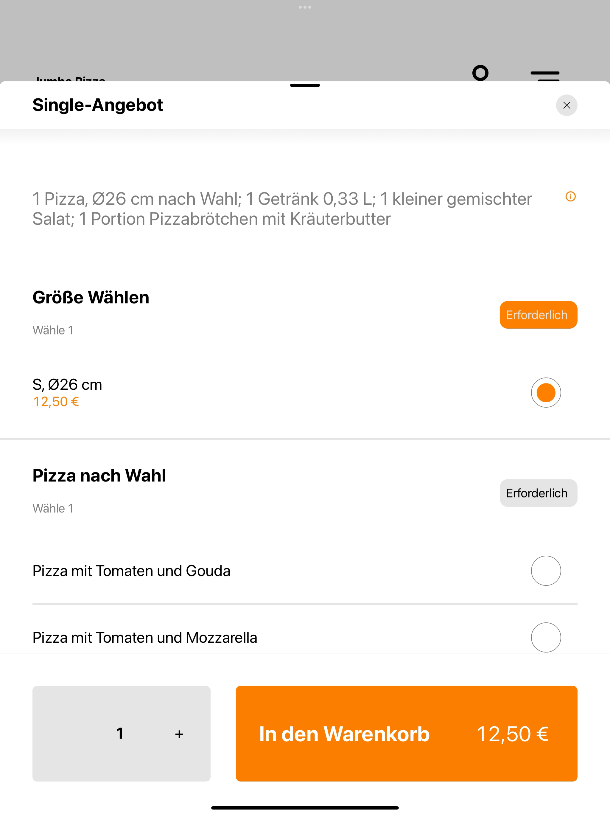 Jumbo Pizza
