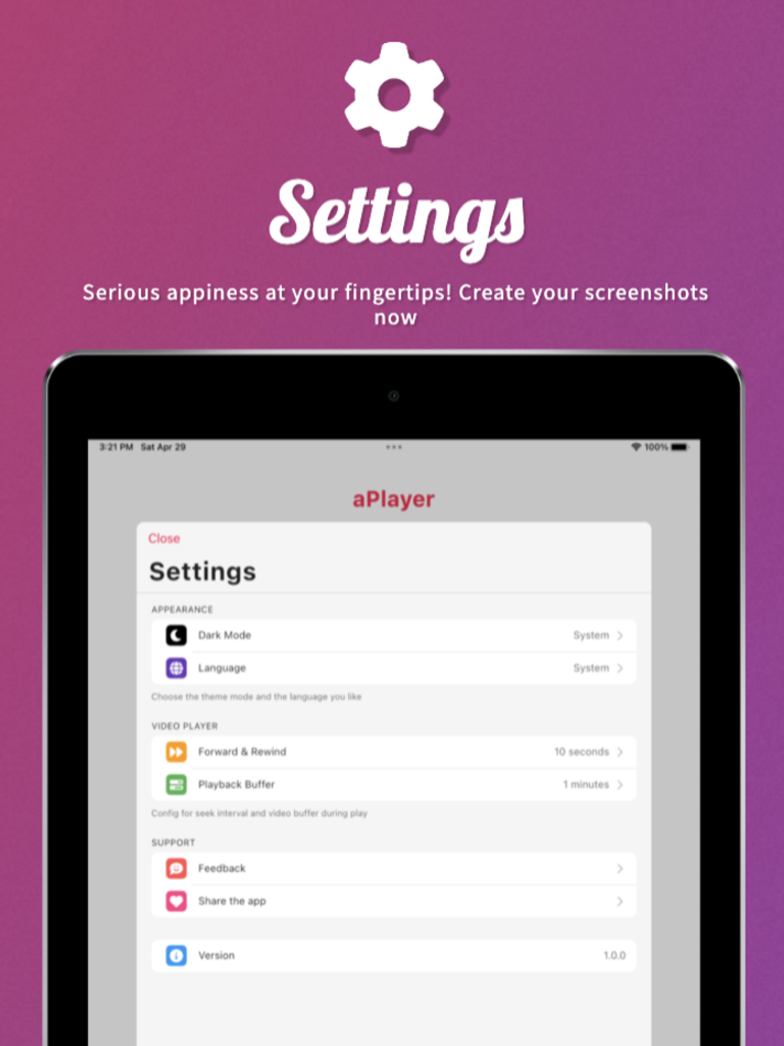 #7. aPlayer - Video Play, Web Cast (iOS) بواسطة: Le Tu