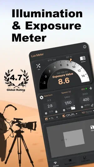 Lux Light Meter Photography screenshot 1