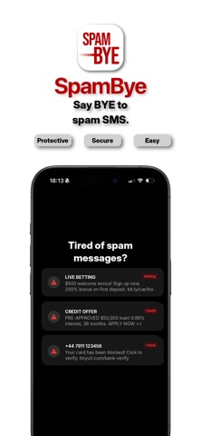 Spam SMS Blocker: SpamBye Screenshot 1 of 6