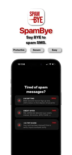 Spam SMS Blocker: SpamBye iPhone Ekran Görüntüsü 1