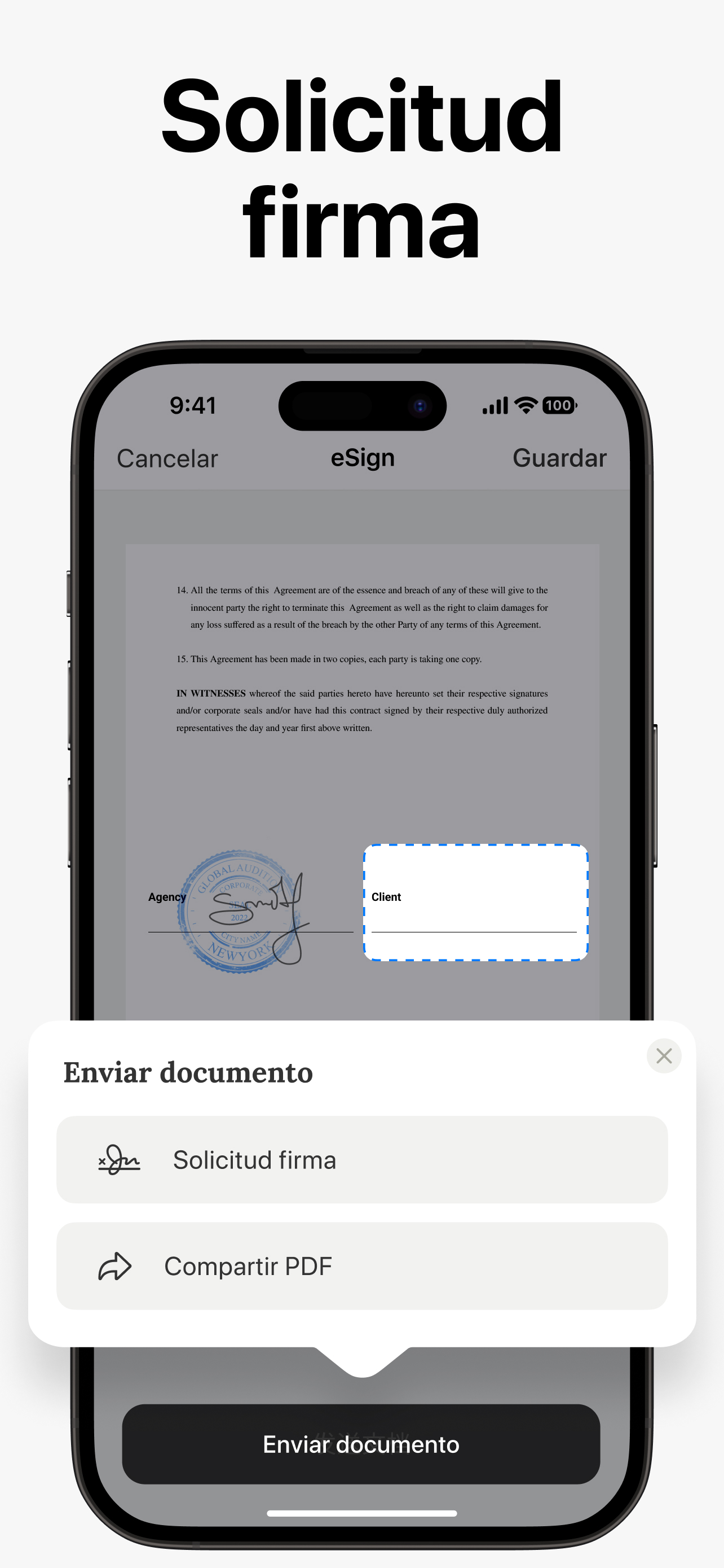 eSign - Firma Documentos PDF