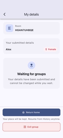iGrouping app screenshot 2
